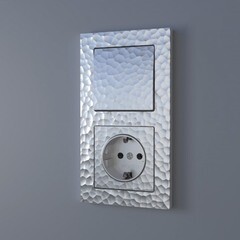 Рамка Werkel Hammer двухместная серебряная (a052516) - фото 2