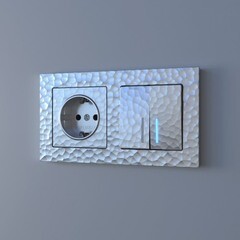 Рамка Werkel Hammer двухместная серебряная (a052516) - фото 3