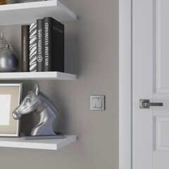 Рамка Werkel Hammer одноместная серебряная (a052512) - фото 4