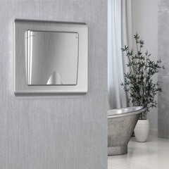 Рамка Werkel Stream одноместная серебряная (a051283) - фото 2