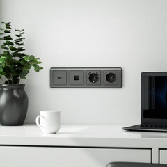 Рамка Werkel Stream четырехместная графит (a051278) - фото 2