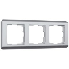 Изображение товара Рамка Werkel Stream трехместная серебряная (a051277)