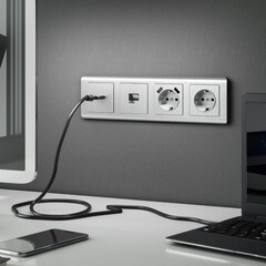 Рамка Werkel Stream четырехместная серебряная (a051275) - фото 2