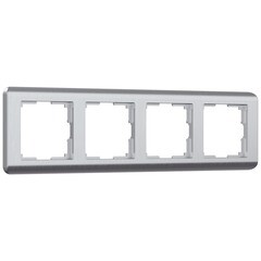 Рамка Werkel Stream четырехместная серебряная (a051275) - фото 1