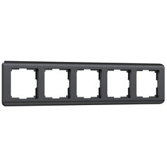 Рамка Werkel Stream пятиместная графит (a051271) - фото 1