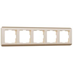 Изображение товара Рамка Werkel Stream пятиместная шампань (a051269)