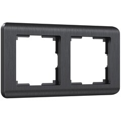 Изображение товара Рамка Werkel Stream двухместная графит (a051267)