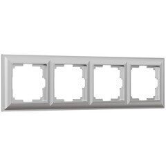 Рамка Werkel Fiore четырехместная серебряная (a051032) - фото 1
