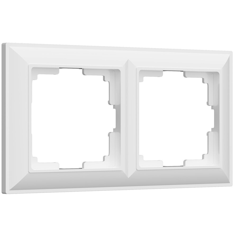 Изображение товара Рамка Werkel Fiore двухместная белая IP20 для электропотоков