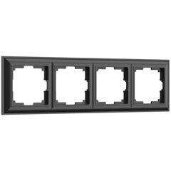 Изображение товара Рамка Werkel Fiore четырехместная черная (a051027)