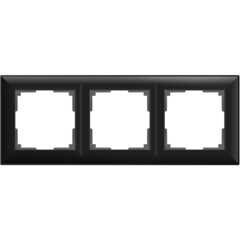 Рамка Werkel Fiore трехместная черная (a051026) - фото 2