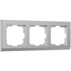 Изображение товара Рамка Werkel Stark трехместная серебряная (a050922)