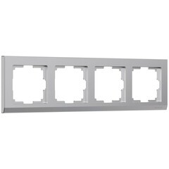 Изображение товара Рамка Werkel Stark четырехместная серебряная (a050912)