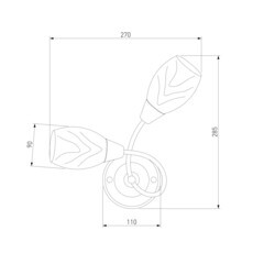 Бра Eurosvet Virginia Е27 60 Вт 230 В бронза IP20 (00000055744) - фото 3