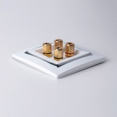 Рамка Werkel Snabb одноместная хром/белая (a051657) - фото 3