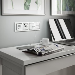 Рамка Werkel Snabb четырехместная хром/белая (a051643) - фото 2