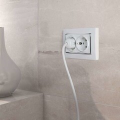 Рамка для двойной розетки Werkel Snabb хром/белая (a051646) - фото 2