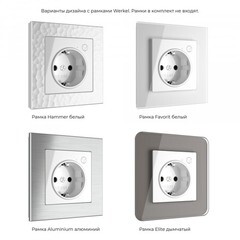 Умная розетка Werkel Minimir Home (W1171601) скрытая установка белая с заземлением - фото 3