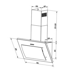 Кухонная вытяжка наклонная Lex Mika GS 600 WH 60 см белая - фото 5