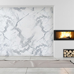 Панель МДФ мрамор каррара серый влагостойкая 2440х1220х3 мм Стильный Дом 2,977 кв.м (v84822) - фото 8