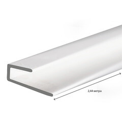 Изображение товара Профиль стартовый для панелей 3х2440 мм ПВХ белый