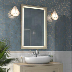 Плитка декор Kerama Marazzi Витраж белая 150х150х7 мм - фото 6