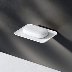 Мыльница для ванной AM.PM Inspire 2.0 с держателем стекло черная (A50A34222) - фото 3