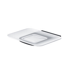 Изображение товара Мыльница для ванной AM.PM Inspire 2.0 с держателем стекло черная (A50A34222)