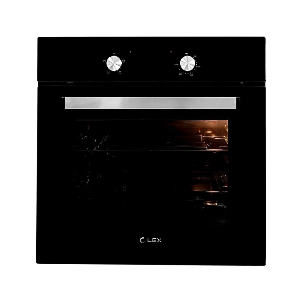 Духовой шкаф электрический встраиваемый Lex EDM 040 Black 595 мм черный