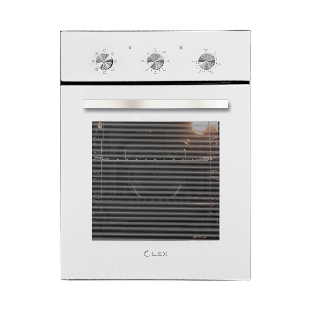 Духовой шкаф электрический встраиваемый Lex EDM 4570 WH 450 мм белый