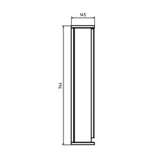 Зеркальный шкаф АСБ-Мебель Марко 60х76х15 см с подсветкой белый/дуб золотой - фото 3