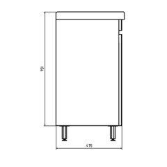 Тумба под раковину АСБ-Мебель Марко 60 см напольная белая/дуб золотой (10740) - фото 5