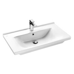 Тумба под раковину АСБ-Мебель Марко 60 см напольная белая/дуб золотой (10740) - фото 4