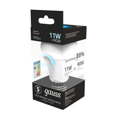 Лампа светодиодная Gauss E27 4100К 11 Вт 990 Лм 175-240 В груша тонированная диммируемая - фото 5