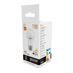 Лампа светодиодная Gauss E27 3000К 15 Вт 1320 Лм 175-240 В груша тонированная - фото 2