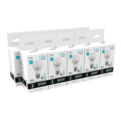 Лампа светодиодная Gauss E27 4100К 12 Вт 1150 Лм 175-240 В груша тонированная - фото 3