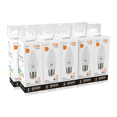 Лампа светодиодная Gauss E27 3000К 12 Вт 950 Лм 175-240 В свеча тонированная - фото 4