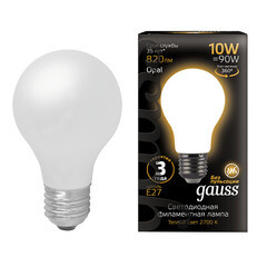Лампа светодиодная филаментная Gauss E27 2700К 10 Вт 820 Лм 175-240 В груша матовая - фото 5