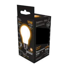 Лампа светодиодная филаментная Gauss E27 2700К 10 Вт 820 Лм 175-240 В груша матовая - фото 3