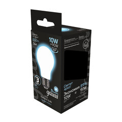 Лампа светодиодная филаментная Gauss E27 4100К 10 Вт 860 Лм 175-240 В груша матовая - фото 5