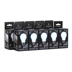 Лампа светодиодная филаментная Gauss E27 4100К 10 Вт 860 Лм 175-240 В груша матовая - фото 4