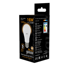 Лампа светодиодная Gauss E27 3000К 16 Вт 1440 Лм 175-240 В груша тонированная - фото 2