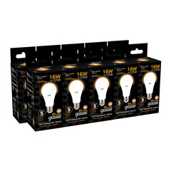 Лампа светодиодная Gauss E27 3000К 16 Вт 1440 Лм 175-240 В груша тонированная - фото 4