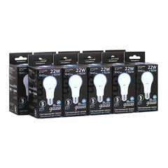 Лампа светодиодная Gauss E27 4100К 22 Вт 2000 Лм 175-240 В груша тонированная - фото 2