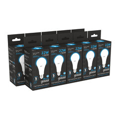 Лампа светодиодная Gauss E27 6500К 22 Вт 2000 Лм 175-240 В груша тонированная - фото 2