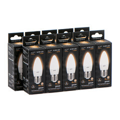 Лампа светодиодная Gauss E27 3000К 6,5 Вт 520 Лм 175-240 В свеча тонированная - фото 2