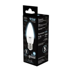 Лампа светодиодная Gauss E27 4100К 9,5 Вт 950 Лм 175-240 В свеча тонированная - фото 2