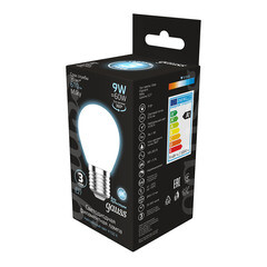 Лампа светодиодная филаментная Gauss E27 4100К 9 Вт 610 Лм 175-240 В шар тонированная - фото 5