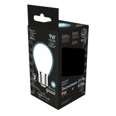 Лампа светодиодная филаментная Gauss E27 4100К 9 Вт 610 Лм 175-240 В шар тонированная - фото 4