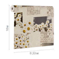 Обои вспененный винил на бумажной основе Sonet Ромашки 901304 (0,53х10 м) - фото 2